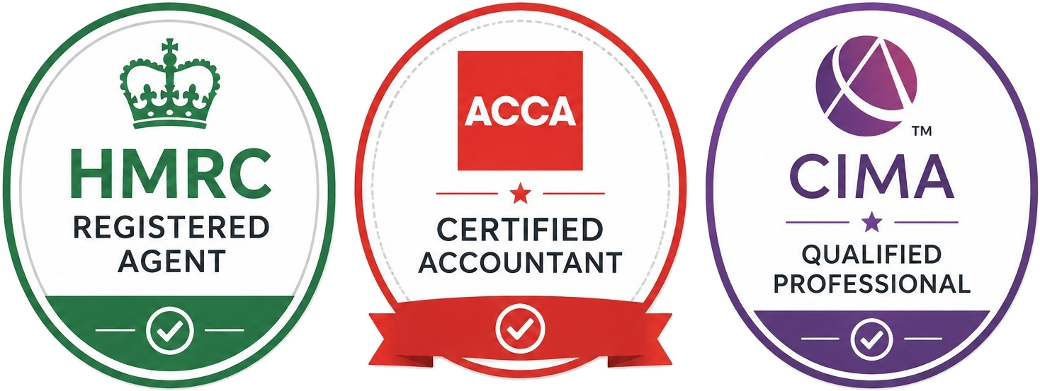 HMRC Recognized, ACCA and CIMA professional accreditations